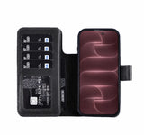 iPhone 18 Pro Double Wallet Case – Handmade Leather, MagSafe & RFID