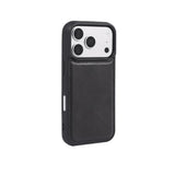 iPhone 18 Pro Max Slim Snap-On Leather Case – MagSafe & TPE Bumper