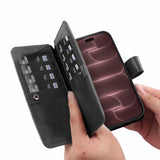 iPhone 18 Pro Max Double Wallet Case – Handmade Leather, MagSafe & RFID