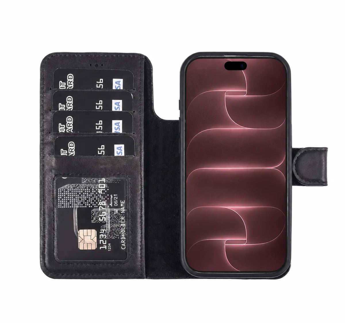 iPhone 18 Pro Max Magnet Wallet Case – Detachable Leather, MagSafe & RFID