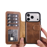 iPhone 18 Pro Max Double Wallet Case – Handmade Leather, MagSafe & RFID