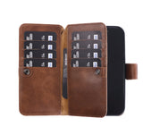 iPhone 18 Pro Max Double Wallet Case – Handmade Leather, MagSafe & RFID