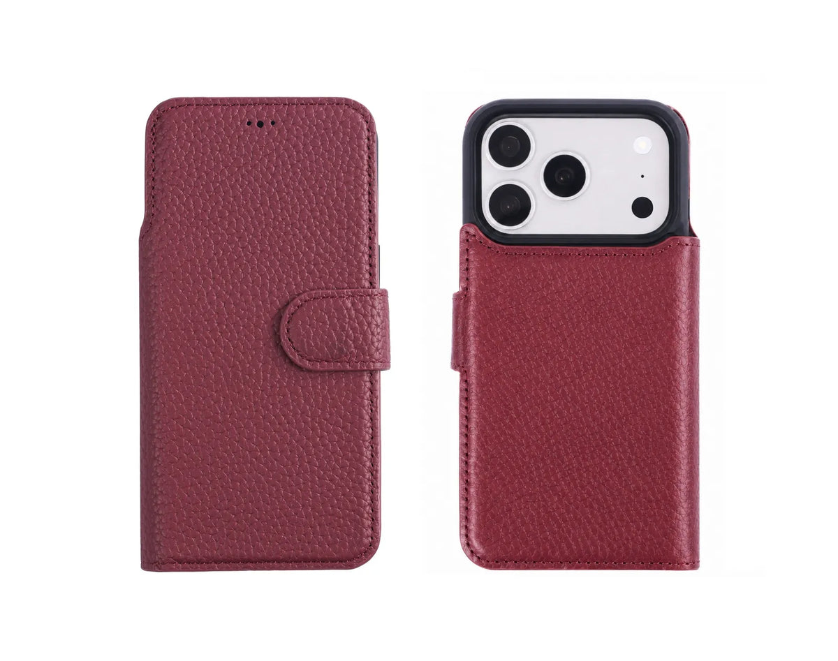iPhone 18 Pro Max Magnet Wallet Case – Detachable Leather, MagSafe & RFID