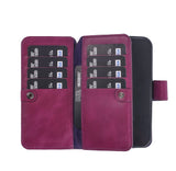 iPhone 18 Pro Max Double Wallet Case – Handmade Leather, MagSafe & RFID