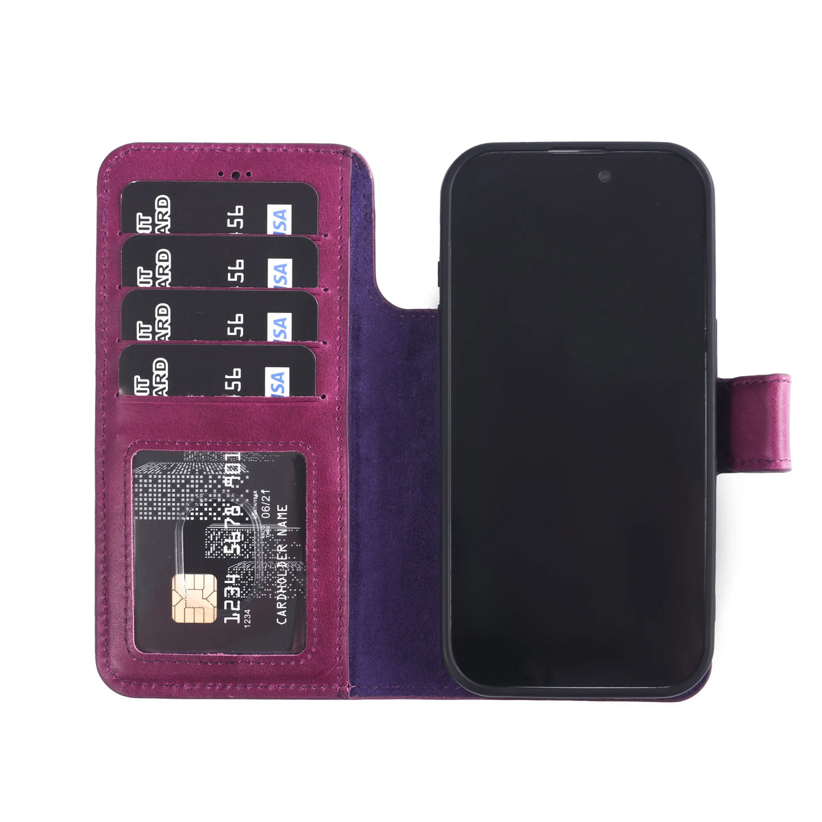 iPhone 18 Pro Max Magnet Wallet Case – Detachable Leather, MagSafe & RFID