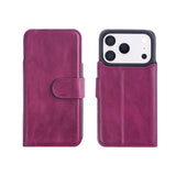 iPhone 18 Pro Max Double Wallet Case – Handmade Leather, MagSafe & RFID