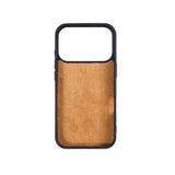 iPhone 18 Pro Max Slim Snap-On Leather Case – MagSafe & TPE Bumper