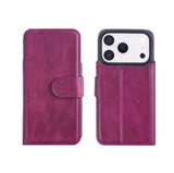 iPhone 18 Pro Double Wallet Case – Handmade Leather, MagSafe & RFID