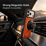 iPhone 18 Pro Slim Snap-On Leather Case – MagSafe & TPE Bumper