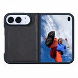 iPhone Duo Slim Snap-On Leather Case – MagSafe & TPE Bumper