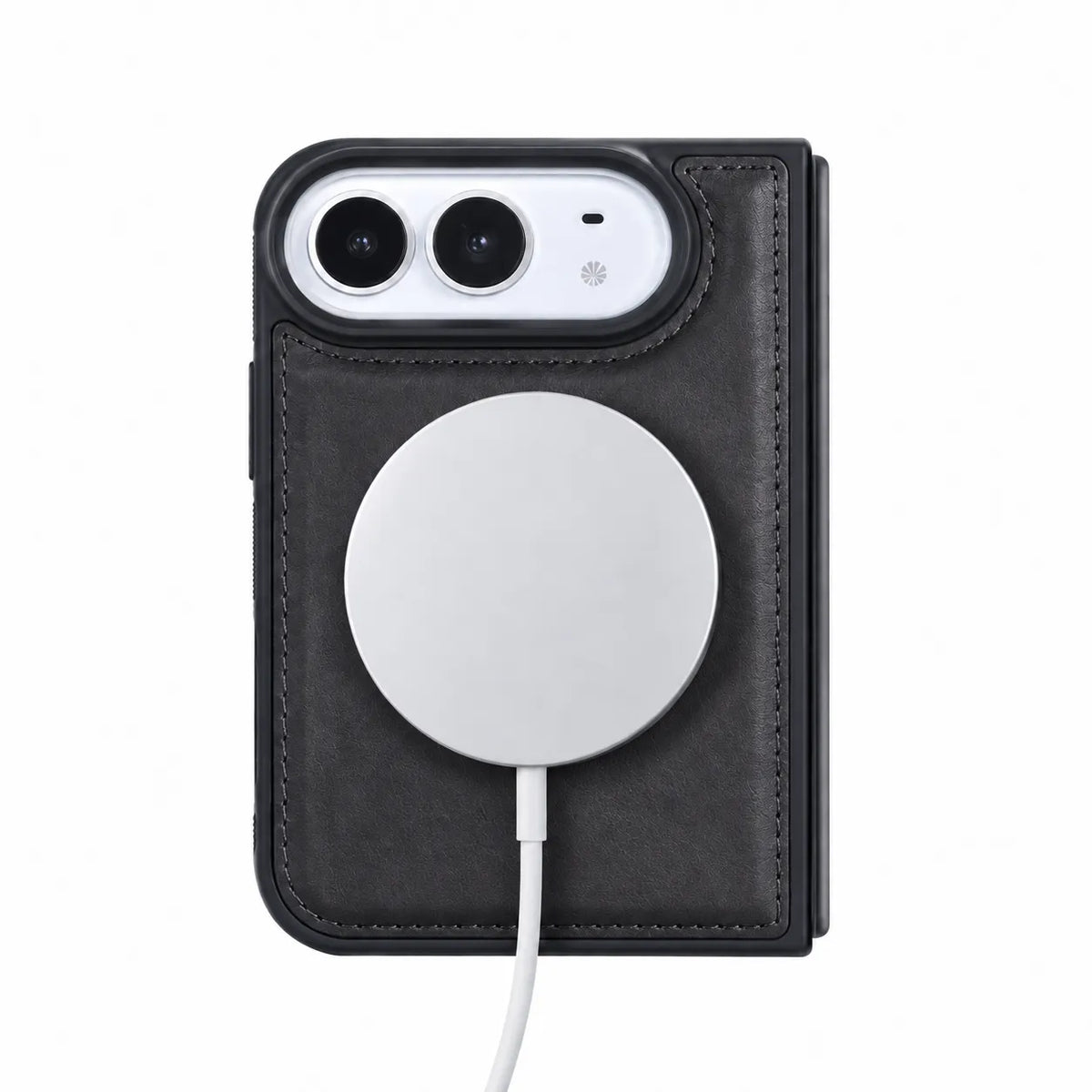 iPhone Duo Slim Snap-On Leather Case – MagSafe & TPE Bumper