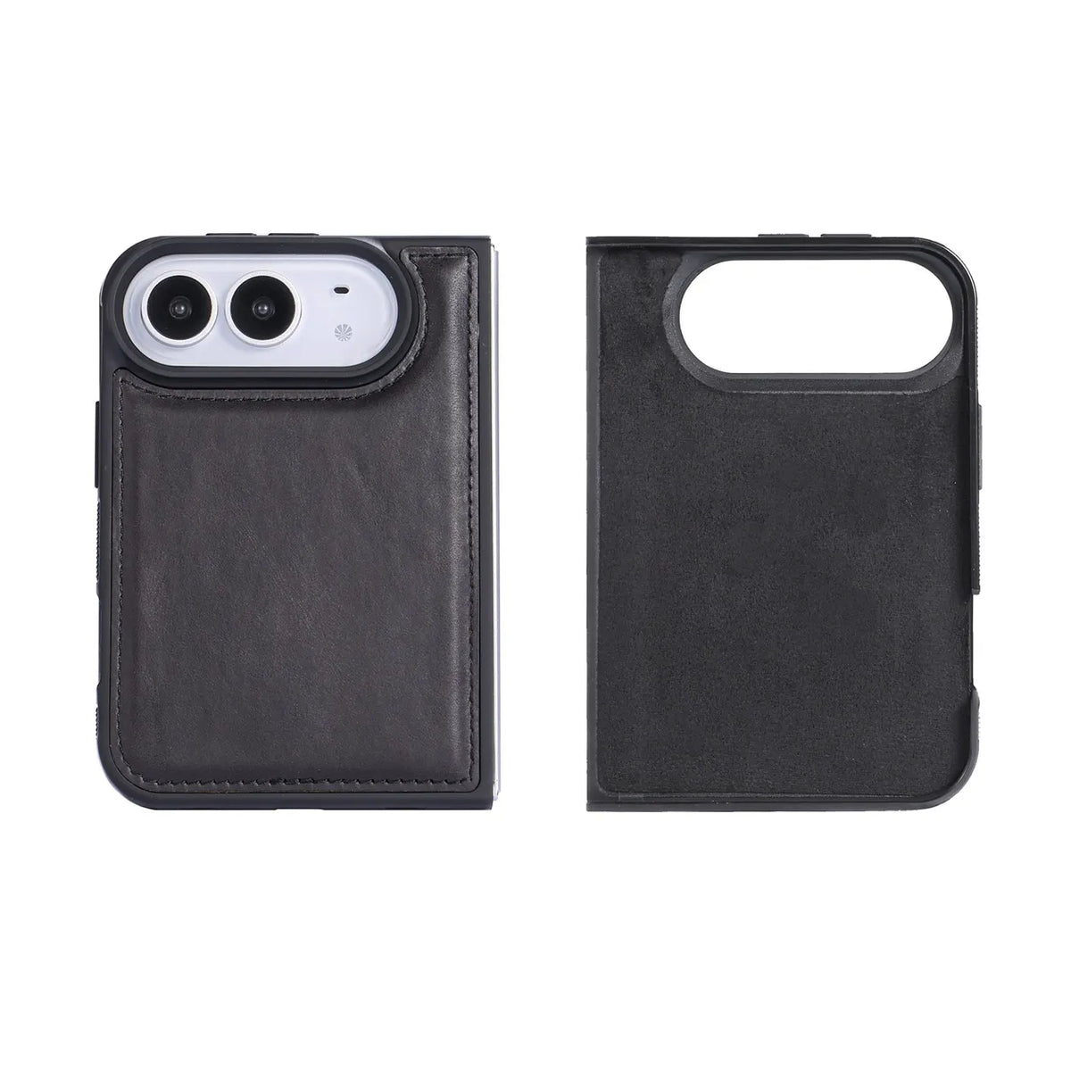 iPhone Duo Slim Snap-On Leather Case – MagSafe & TPE Bumper