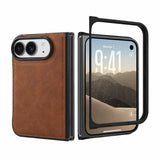 iPhone Duo Slim Snap-On Leather Case – MagSafe & TPE Bumper