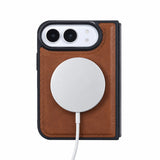 iPhone Duo Slim Snap-On Leather Case – MagSafe & TPE Bumper