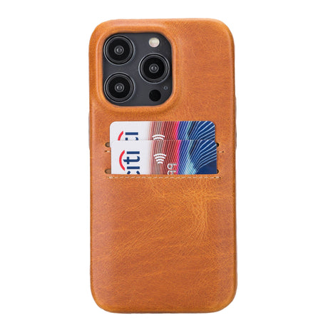 iPhone 14 Pro Leather Snap-on wallet case 1