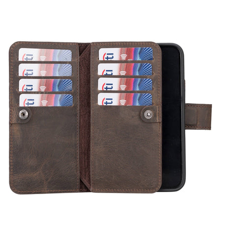 iPhone 14 Leather Dual Wallet Case by Hardiston - premium iPhone 14 Cases