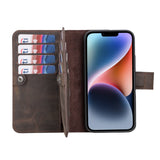 iPhone 14 Leather Dual Wallet Case by Hardiston - premium iPhone 14 Cases