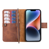 iPhone 14 Leather Dual Wallet Case by Hardiston - premium iPhone 14 Cases