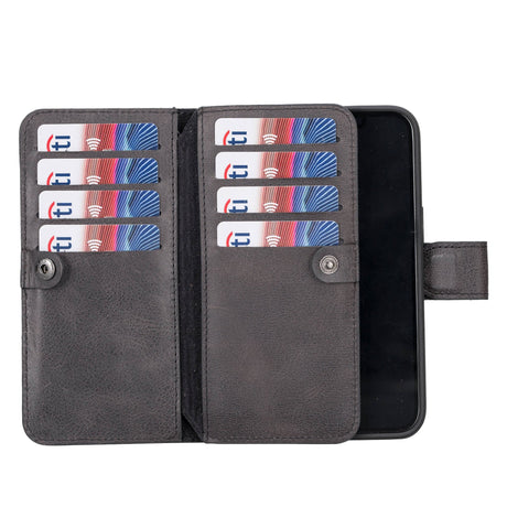 iPhone 14 Leather Dual Wallet Case by Hardiston - premium mws_apo_generated