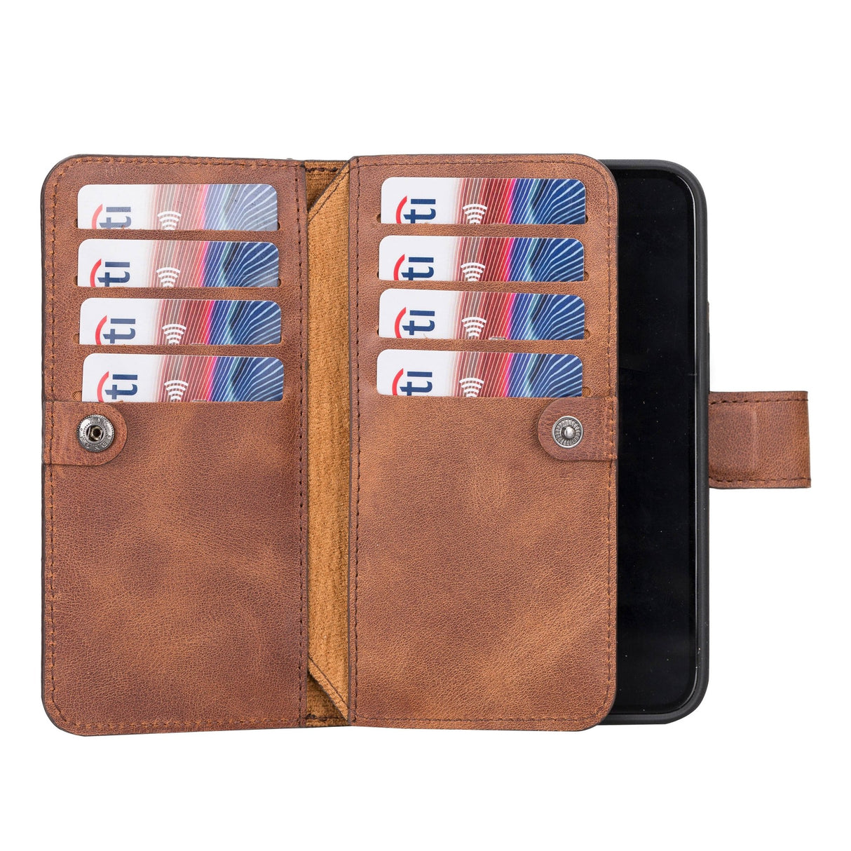 iPhone 14 Leather Dual Wallet Case by Hardiston - premium mws_apo_generated