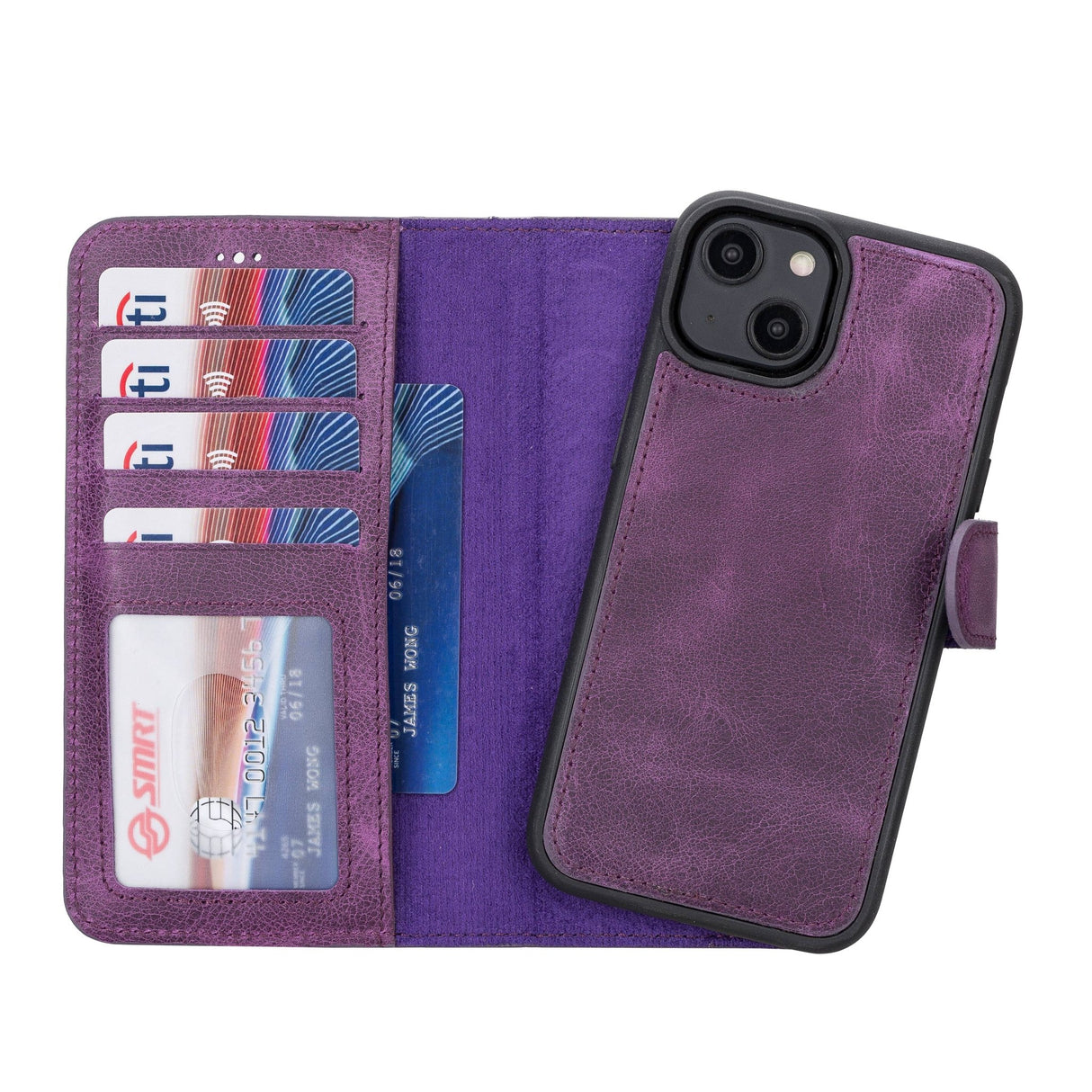 iPhone 14 Leather Wallet Case by Hardiston - premium iPhone 14 Cases