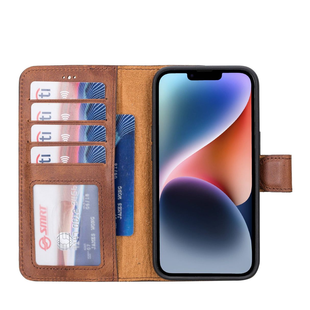 iPhone 14 Leather Wallet Case by Hardiston - premium iPhone 14 Cases