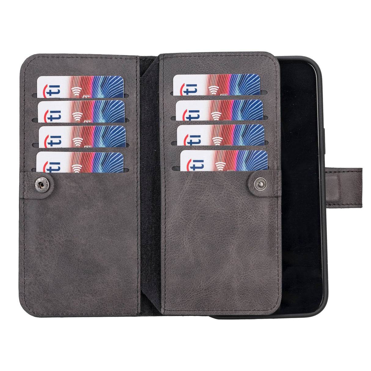 iPhone 14 Plus Leather Dual Wallet Case by Hardiston - premium iPhone 14 Cases