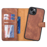 iPhone 14 Plus Leather Dual Wallet Case by Hardiston - premium iPhone 14 Cases