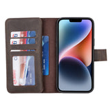 iPhone 14 Plus Leather Dual Wallet Case by Hardiston - premium iPhone 14 Cases
