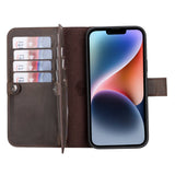 iPhone 14 Plus Leather Dual Wallet Case by Hardiston - premium iPhone 14 Cases