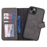 iPhone 14 Plus Leather Dual Wallet Case by Hardiston - premium iPhone 14 Cases