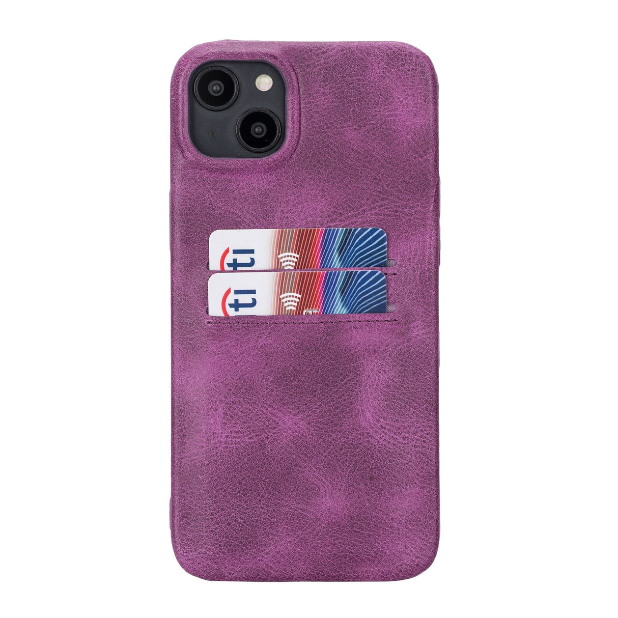 iPhone 14 Plus Leather Snap - On wallet case by Hardiston - premium iPhone 14 Cases