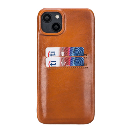 iPhone 14 Plus Leather Snap - On wallet case by Hardiston - premium iPhone 14 Cases