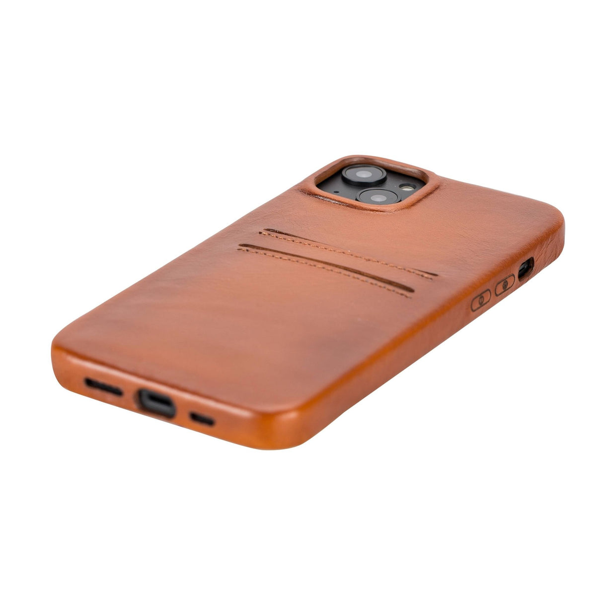 iPhone 14 Plus Leather Snap - On wallet case by Hardiston - premium iPhone 14 Cases