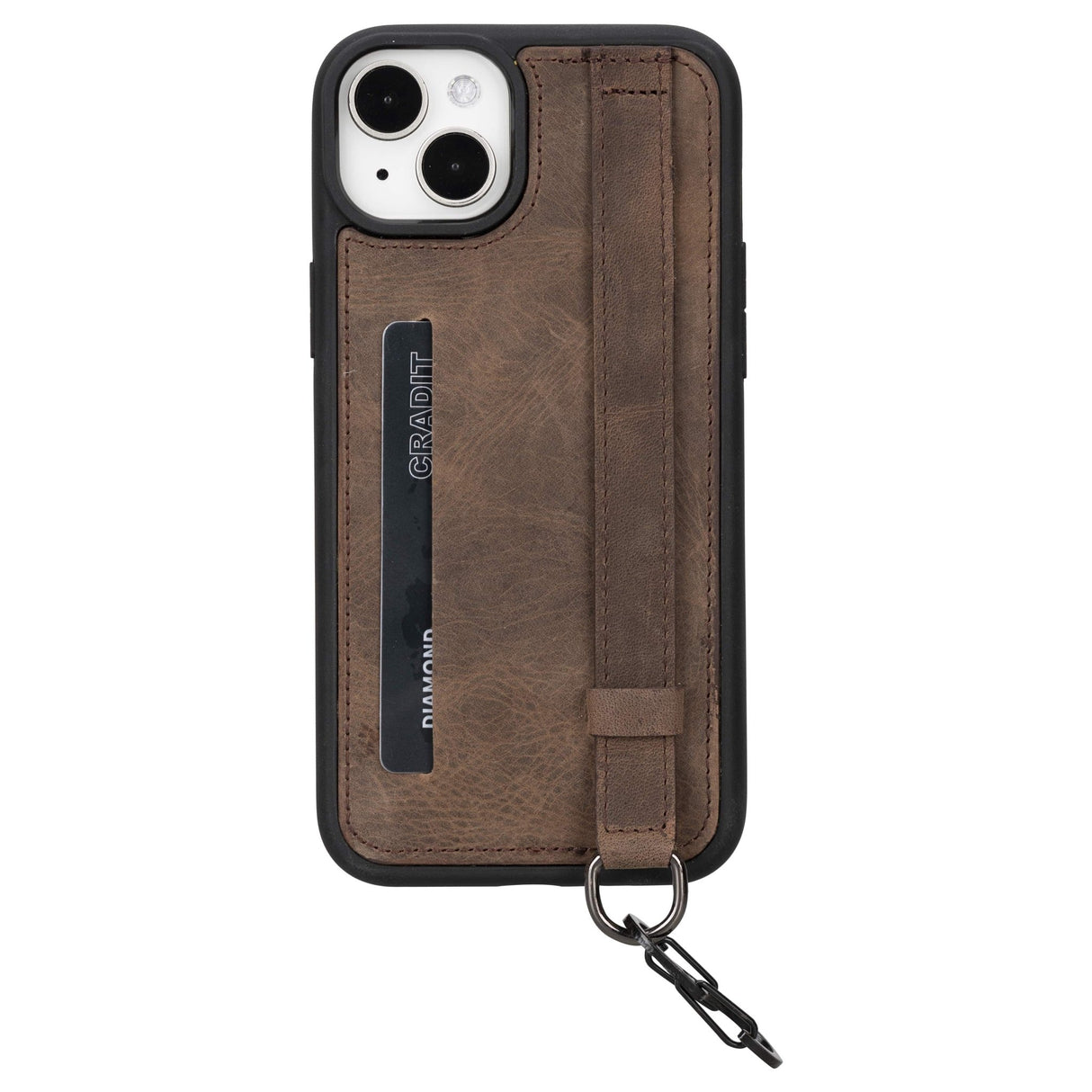 iPhone 14 Plus Snap - on Leather Grip Case by Hardiston - premium iPhone 14 Cases