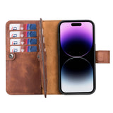 iPhone 14 Pro Dual Leather Wallet Case by Hardiston - premium iPhone 14 Cases