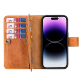iPhone 14 Pro Dual Leather Wallet Case by Hardiston - premium iPhone 14 Cases