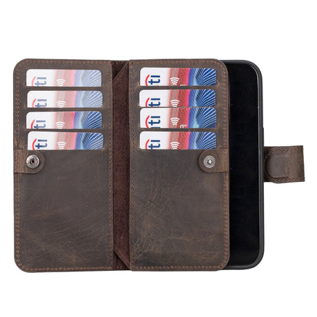 iPhone 14 Pro Dual Leather Wallet Case by Hardiston - premium iPhone 14 Cases