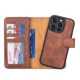 iPhone 14 Pro Dual Leather Wallet Case by Hardiston - premium iPhone 14 Cases