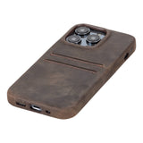 iPhone 14 Pro Leather Snap - on wallet case by Hardiston - premium iPhone 14 Cases