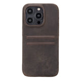 iPhone 14 Pro Leather Snap - on wallet case by Hardiston - premium iPhone 14 Cases