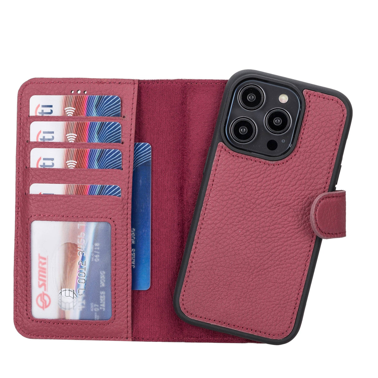 iPhone 14 Pro Leather Wallet Case by Hardiston - premium iPhone 14 Cases