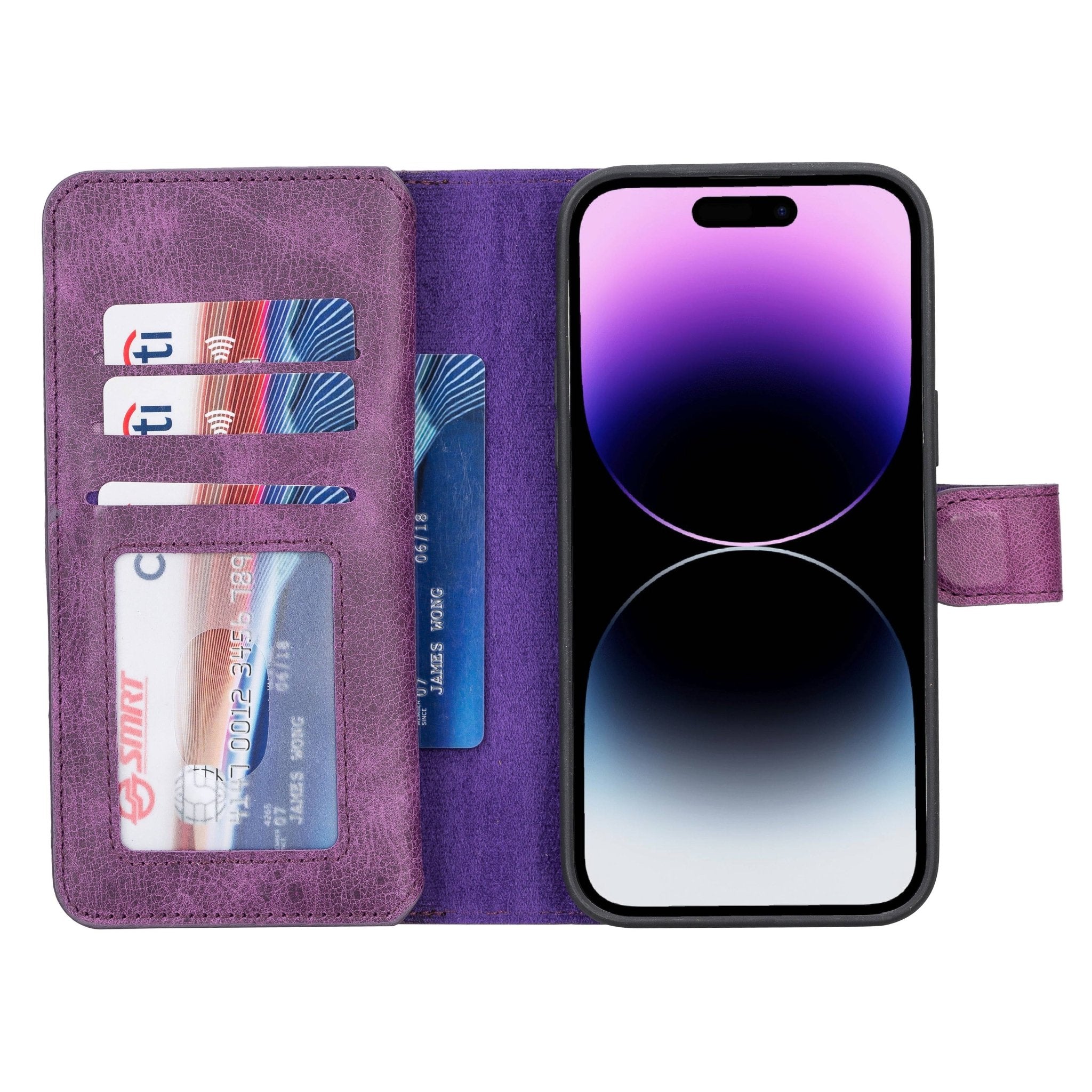 iPhone 14 Pro Max MagSafe Dual Leather Wallet | Hardiston