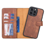 iPhone 14 Pro Max Dual Leather Wallet Case by Hardiston - premium iPhone 14 Cases