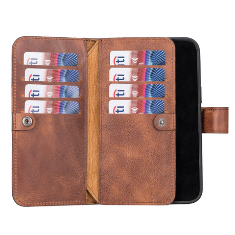 iPhone 14 Pro Max Dual Leather Wallet Case by Hardiston - premium mws_apo_generated