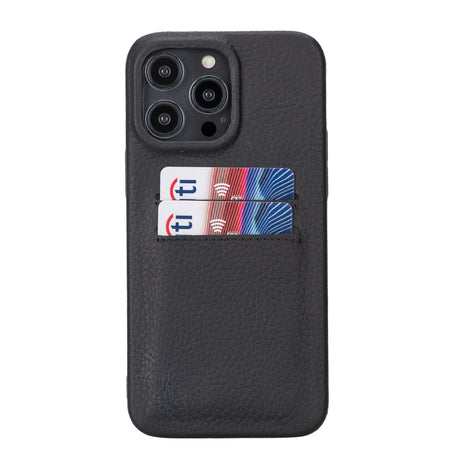 iPhone 14 Pro Max Leather Snap - on wallet phone case by Hardiston - premium iPhone 14 Cases