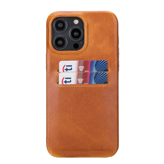 iPhone 14 Pro Max Leather Snap - on wallet phone case by Hardiston - premium iPhone 14 Cases