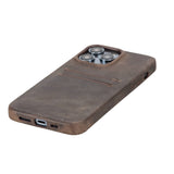 iPhone 14 Pro Max Leather Snap - on wallet phone case by Hardiston - premium iPhone 14 Cases