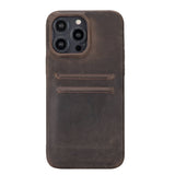 iPhone 14 Pro Max Leather Snap - on wallet phone case by Hardiston - premium iPhone 14 Cases