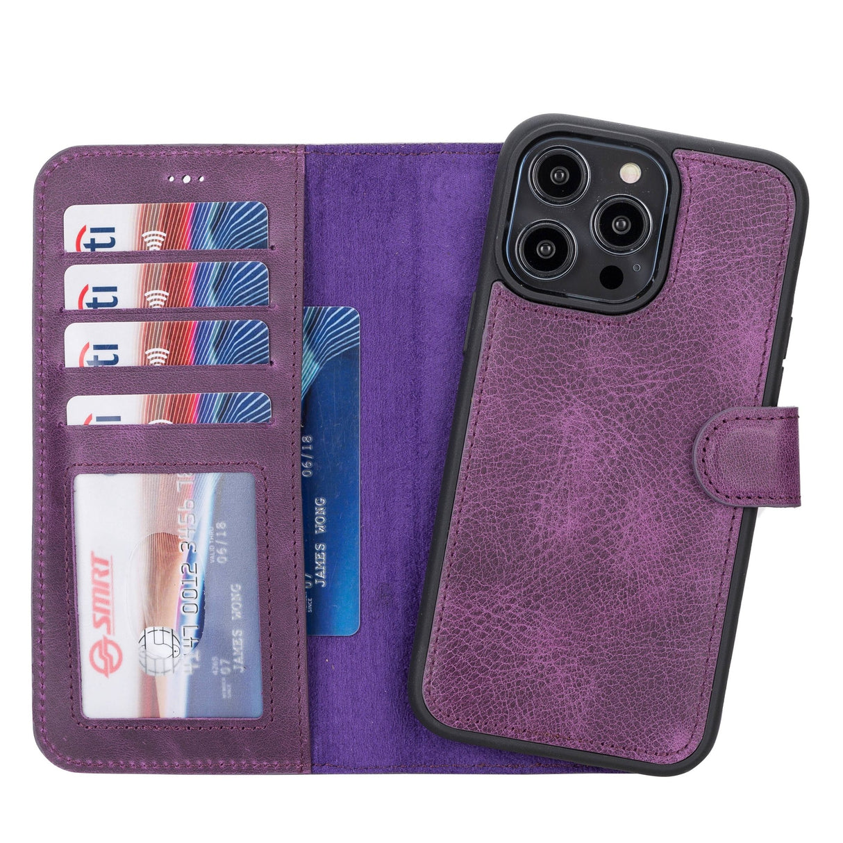 iPhone 14 Pro Max Leather Wallet Case by Hardiston - premium iPhone 14 Cases